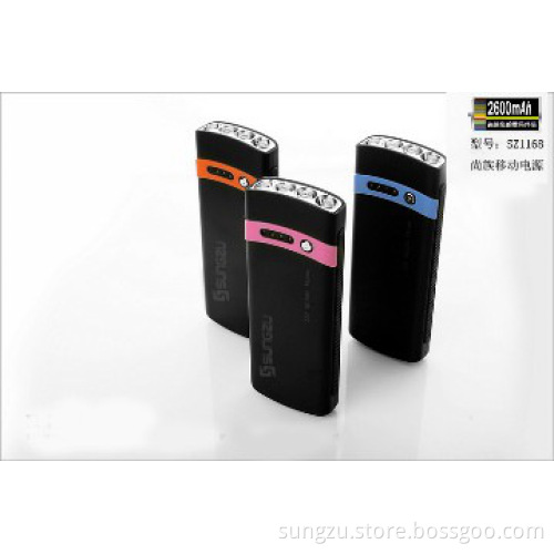 best battery charger 2600mAh for ipad with 4 LED torches